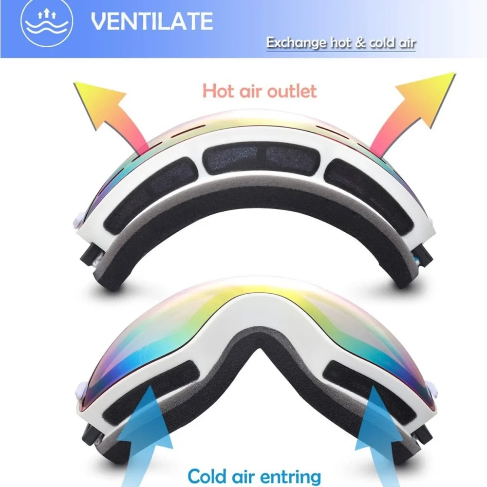 Anti-fog Snowboard Ski Goggles Women